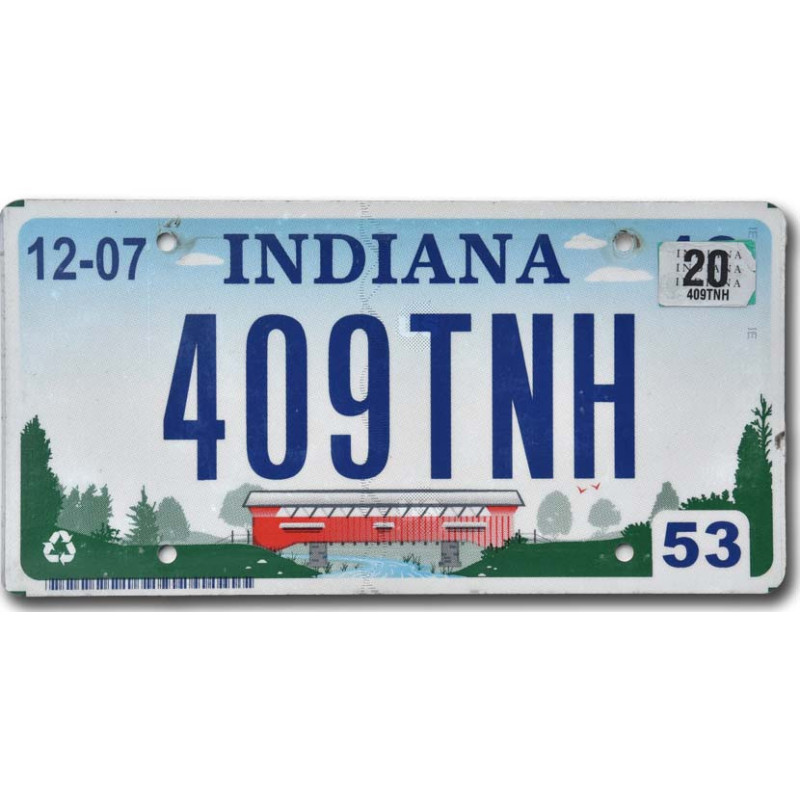 Tablica rejestracyjna USA Indiana Bridges