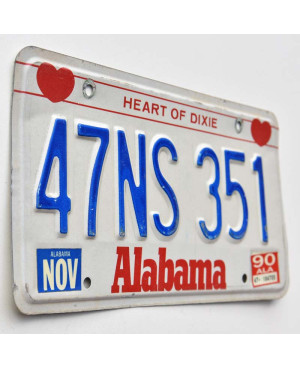 Tablica rejestracyjna USA Alabama Heart