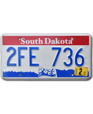 Tablica rejestracyjna USA South Dakota Faces 2FE 736