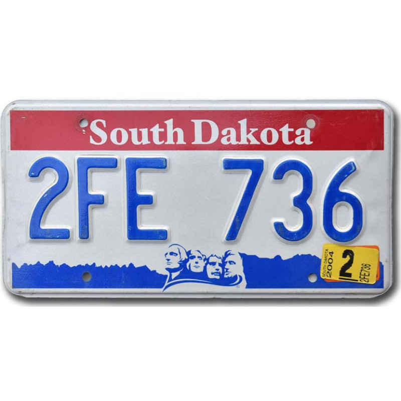 Tablica rejestracyjna USA South Dakota Faces 2FE 736