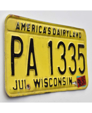 Tablica rejestracyjna USA Wisconsin Dairyland PA 1335