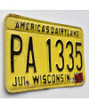 Tablica rejestracyjna USA Wisconsin Dairyland PA 1335