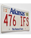 Tablica rejestracyjna USA Arkansas White 476 IFS