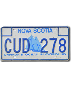 Kanadyjska tablica rejestracyjna Nova Scotia Ocean Playground CUD 278