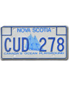 Kanadyjska tablica rejestracyjna Nova Scotia Ocean Playground CUD 278