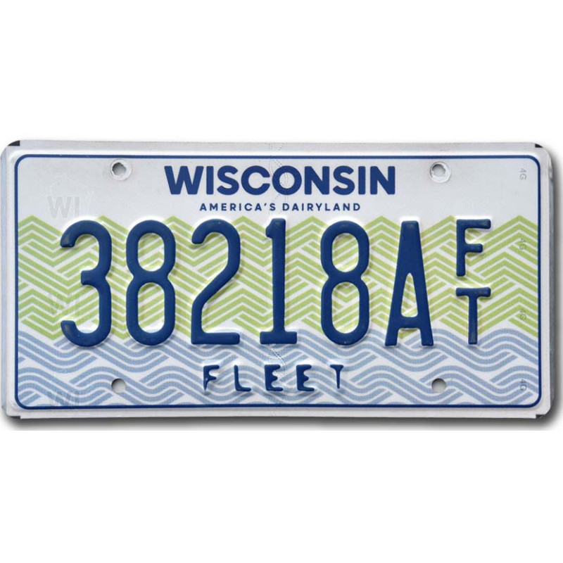 Tablica rejestracyjna USA Wisconsin Fleet 38218AFT