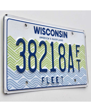 Tablica rejestracyjna USA Wisconsin Fleet 38218AFT