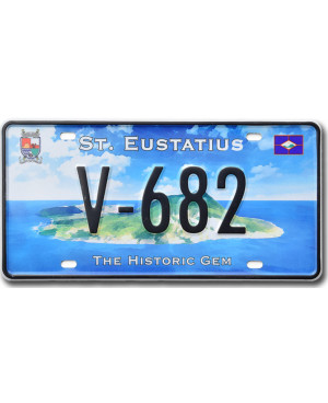 Tablica rejestracyjna St.Eustatius Island Gem V-682