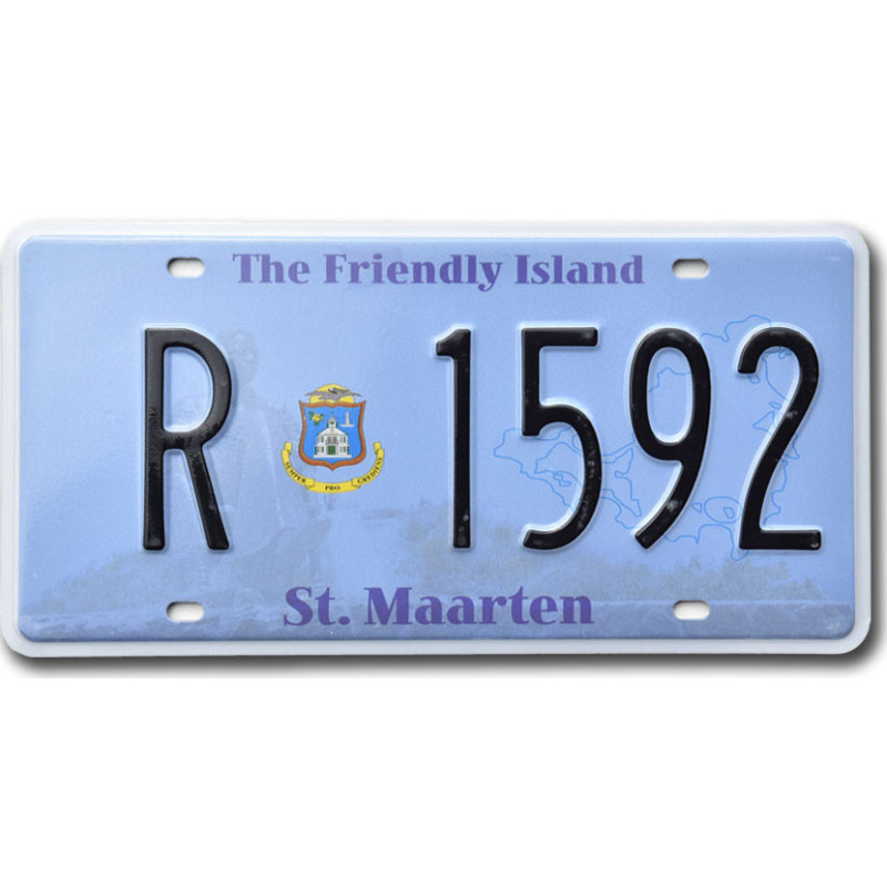 Tablica rejestracyjna St. Maarten The Friendly Island R 1592