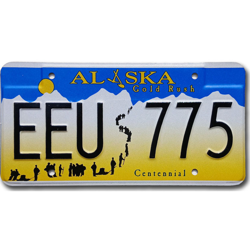 Tablica rejestracyjna USA Alaska Gold Rush EEZ 775