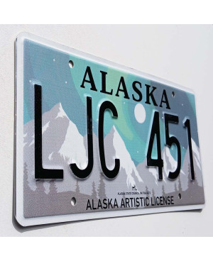 Tablica rejestracyjna USA Alaska Aurora Borealis LJC 451