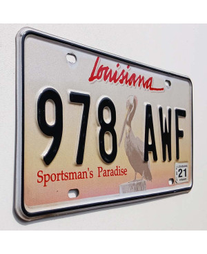 Tablica rejestracyjna USA Louisiana Sportsman´s Paradise 978 AWF