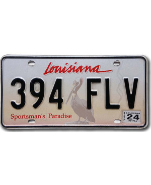 Tablica rejestracyjna USA Louisiana Sportsman´s Paradise 394 FLV