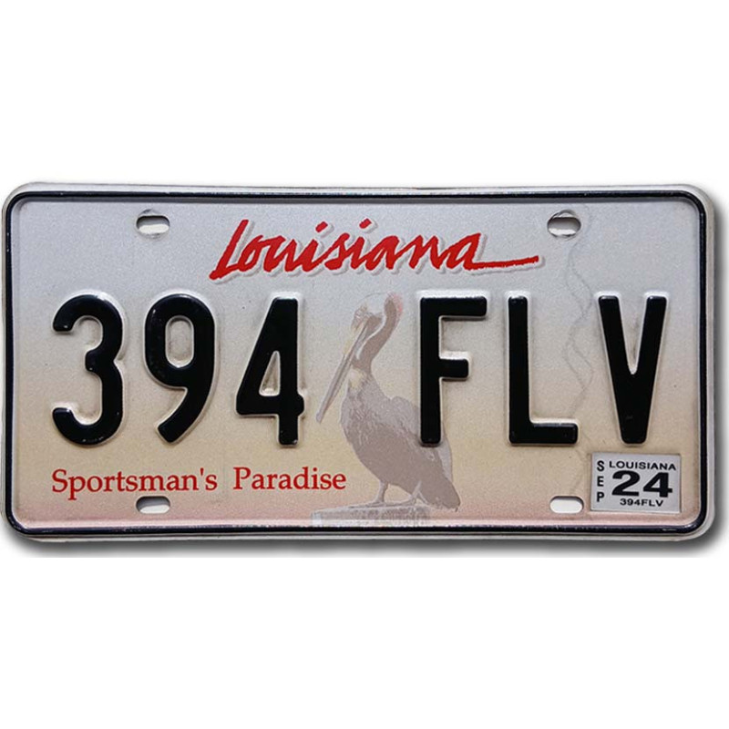 Tablica rejestracyjna USA Louisiana Sportsman´s Paradise 394 FLV