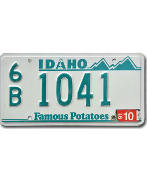 Tablica rejestracyjna USA Idaho Potatoes Green 6B 1041