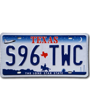 Tablica rejestracyjna USA Texas S96 TWC