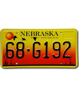 Tablica rejestracyjna USA Nebraska Sandhill Crane 68-G192