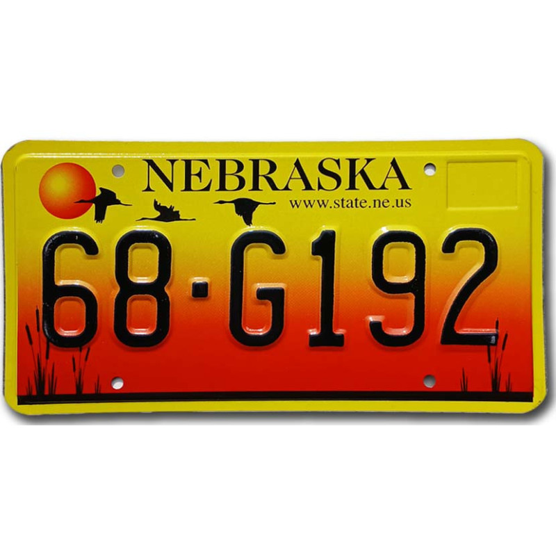 Tablica rejestracyjna USA Nebraska Sandhill Crane 68-G192