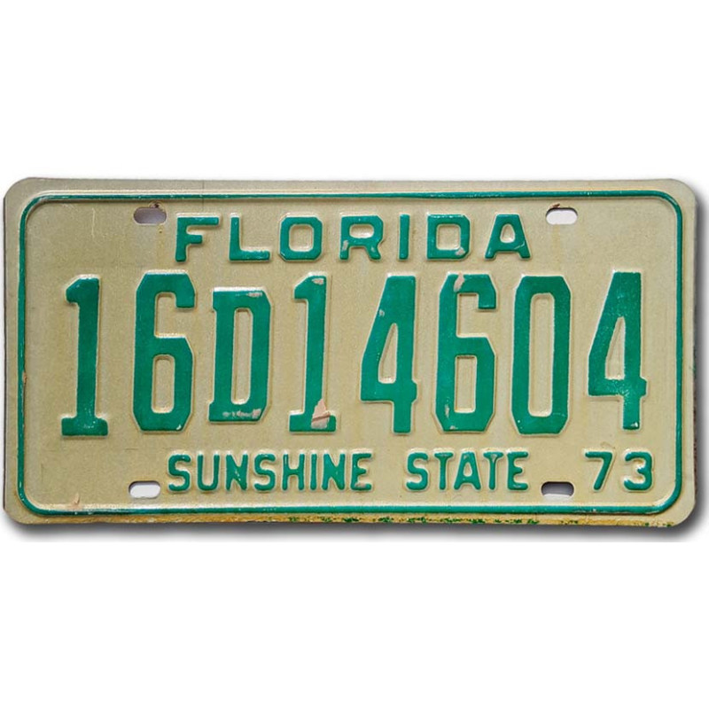 Tablica rejestracyjna Florida 1973 Sunshine State 16D14604
