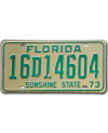 Tablica rejestracyjna Florida 1973 Sunshine State 16D14604
