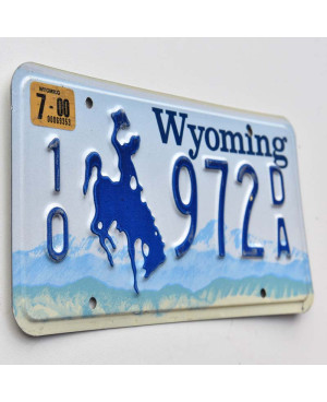 Tablica rejestracyjna USA Wyoming Blue Bronco 10-972DA