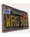 Tablica rejestracyjna USA California Black WRG 988