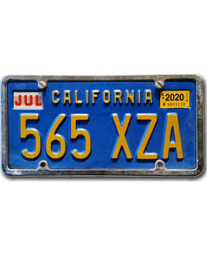 Tablica rejestracyjna USA California Blue 565 XZA