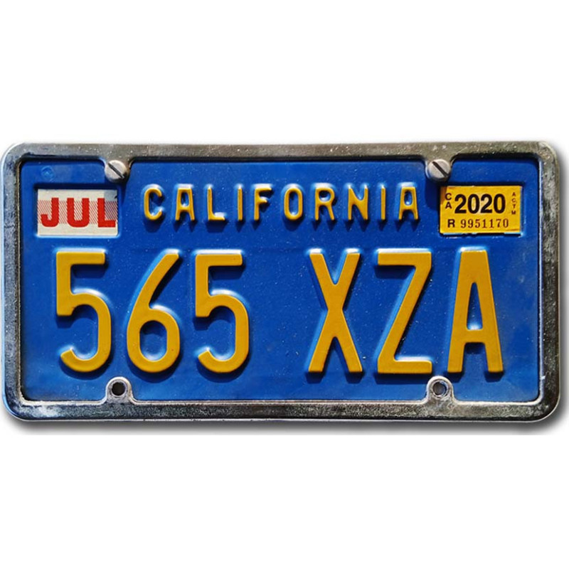 Tablica rejestracyjna USA California Blue 565 XZA