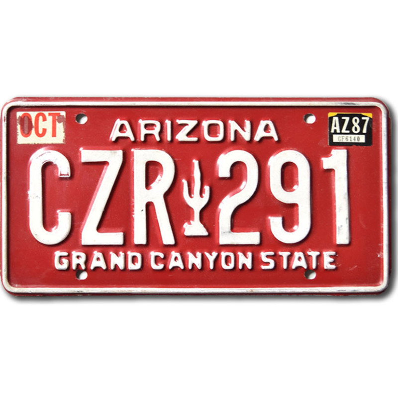Tablica rejestracyjna USA Arizona Red Cactus CZR 291