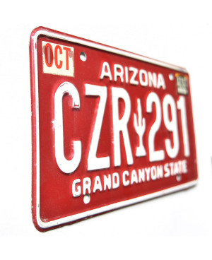 Tablica rejestracyjna USA Arizona Red Cactus CZR 291