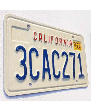 Tablica rejestracyjna USA California Block 3CAC271