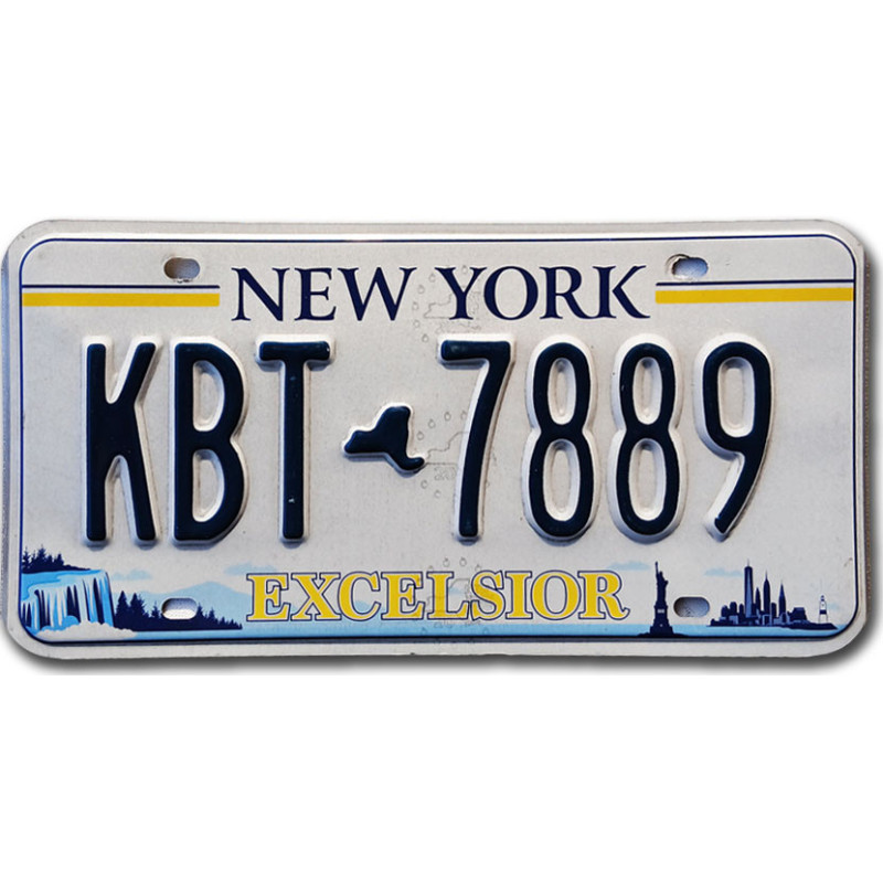Tablica rejestracyjna USA New York Excelsior KBT-7889