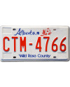 Kanadyjska tablica rejestracyjna Alberta Wild Rose CTM-4766