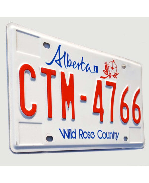 Kanadyjska tablica rejestracyjna Alberta Wild Rose CTM-4766