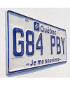 Kanadyjska tablica rejestracyjna Quebec Je Me Souviens G84 PBY