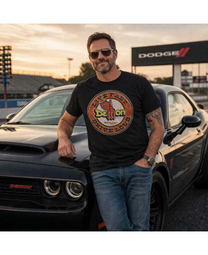 Koszulka męska Dodge Demon Live Fast Black