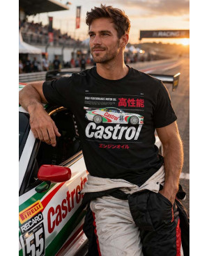 Koszulka męska Castrol Racing Car Black