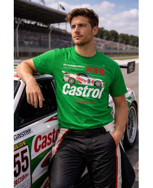 Koszulka męska Castrol Racing Car Green