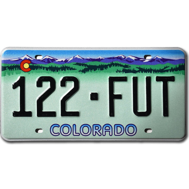 Tablica rejestracyjna USA Colorado Rocky Mountains 122-FUT