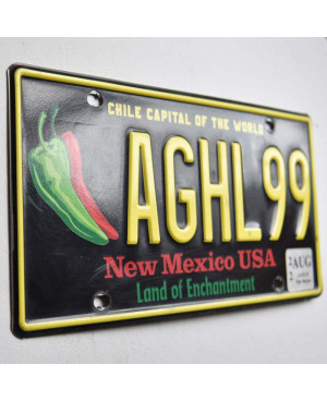 Tablica rejestracyjna USA New Mexico Chile Capital AGHL99