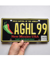 Tablica rejestracyjna USA New Mexico Chile Capital AGHL99