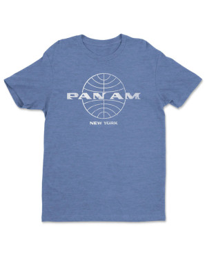 Koszulka męska Pan Am Vintage New York Blue Sky