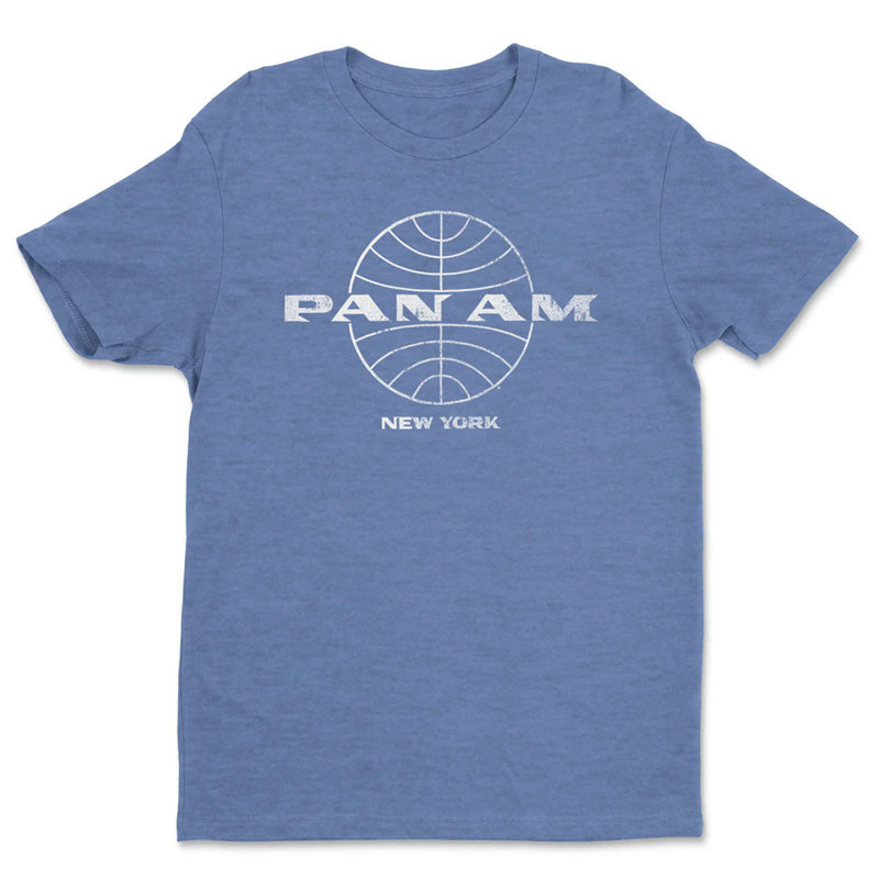 Koszulka męska Pan Am Vintage New York Blue Sky