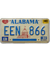 Tablica rejestracyjna USA Alabama 1980 Capitol EEN 866