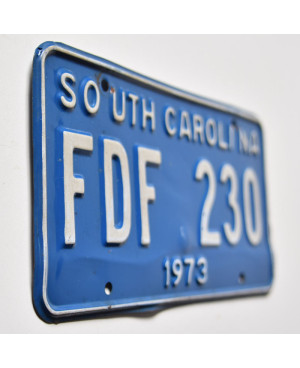 Tablica rejestracyjna USA South Carolina 1973 Blue FDF 230