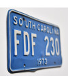 Tablica rejestracyjna USA South Carolina 1973 Blue FDF 230