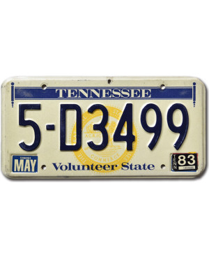 Tablica rejestracyjna USA Tennessee Volunteer State Seal