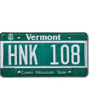 Tablica rejestracyjna USA Vermont Green Mountain HNK 108