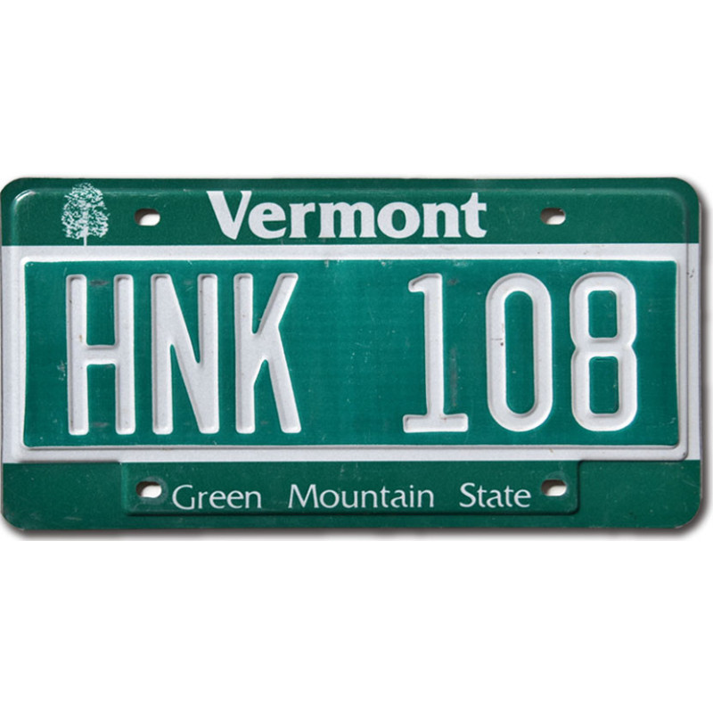 Tablica rejestracyjna USA Vermont Green Mountain HNK 108