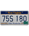Tablica rejestracyjna USA West Virginia Wild Wonderful 75S 180